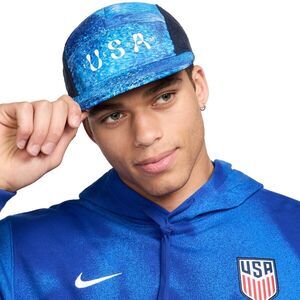 Nike Team USA 2024 Olympics Fly 5 Panel Hat DRI-FIT Running Cap Adult Size L/XL